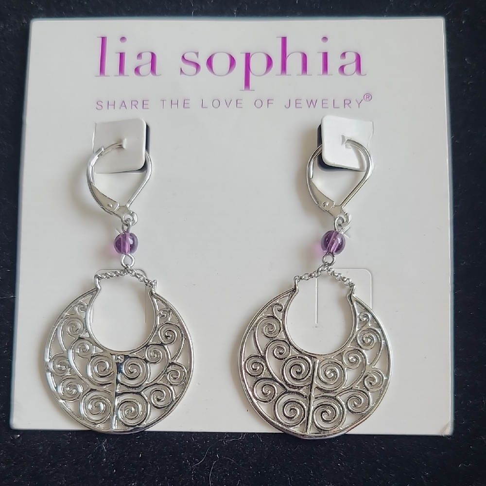 Lia Sophia "Sea Scroll" Earrings